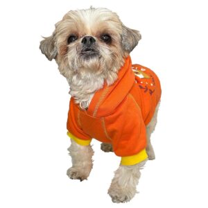 pet hoodie orange