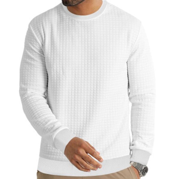 men, long sleeve sweater round neck shirt