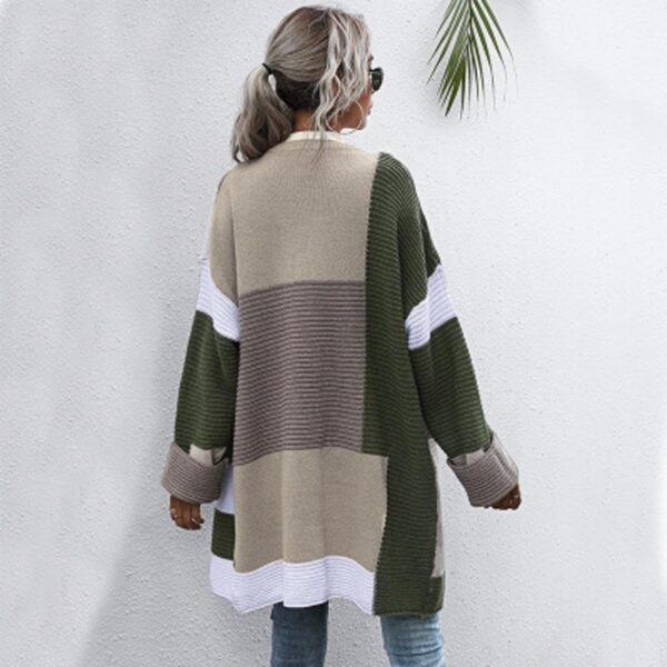 Lazy Thickened Long Knitted Cardigan Jacket Women